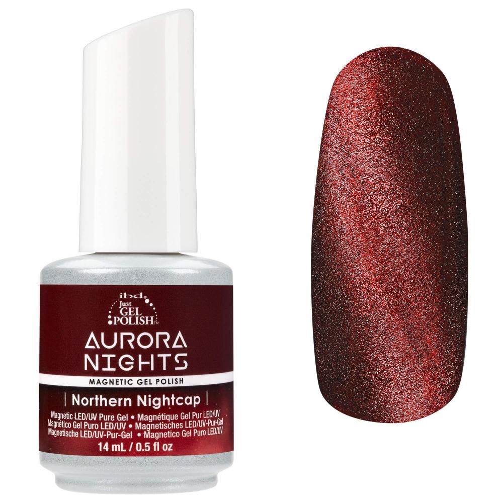 IBD Gel Polish AURORA NIGHTS Magnetic Cat Eye Northern Nightcap