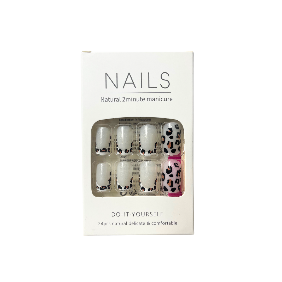 Press On Nails 2 minutes Nail Art Square (03 Styles)