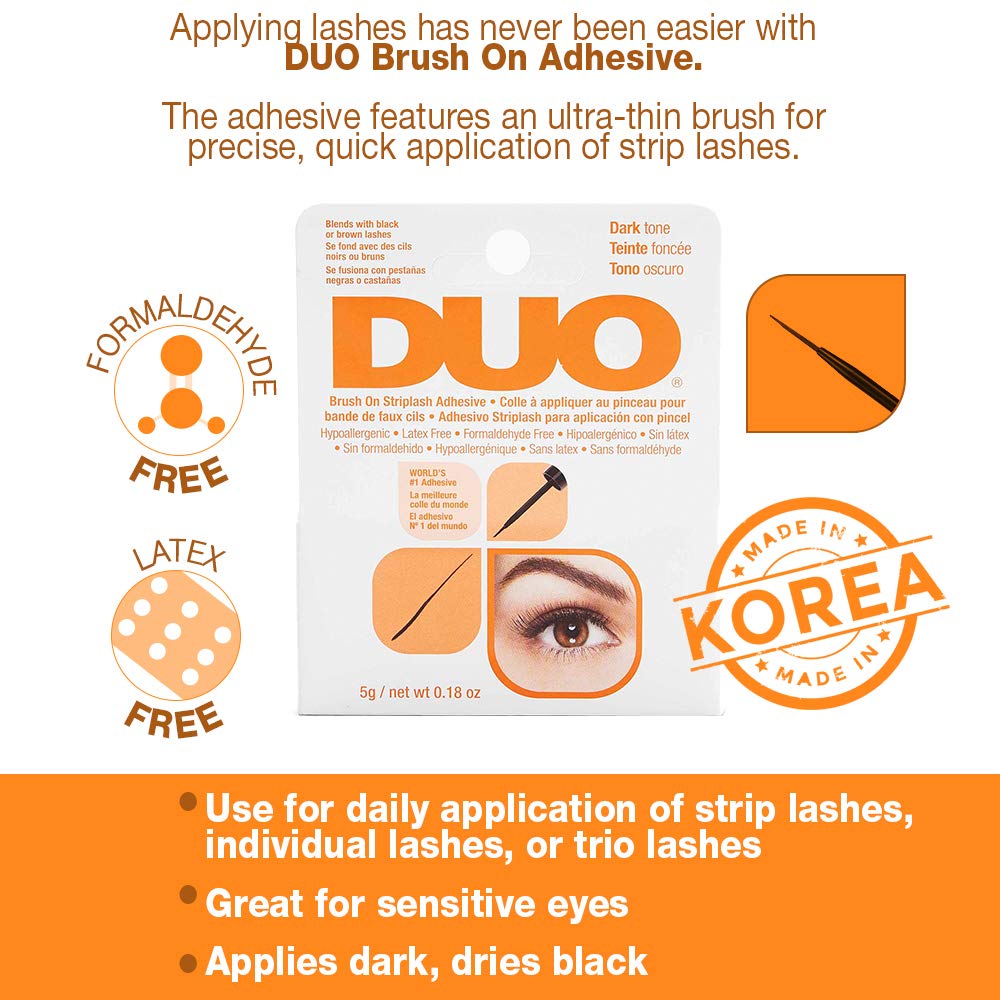 DUO Brush-On Strip Lash Adhesive Dark Tone 0.18oz