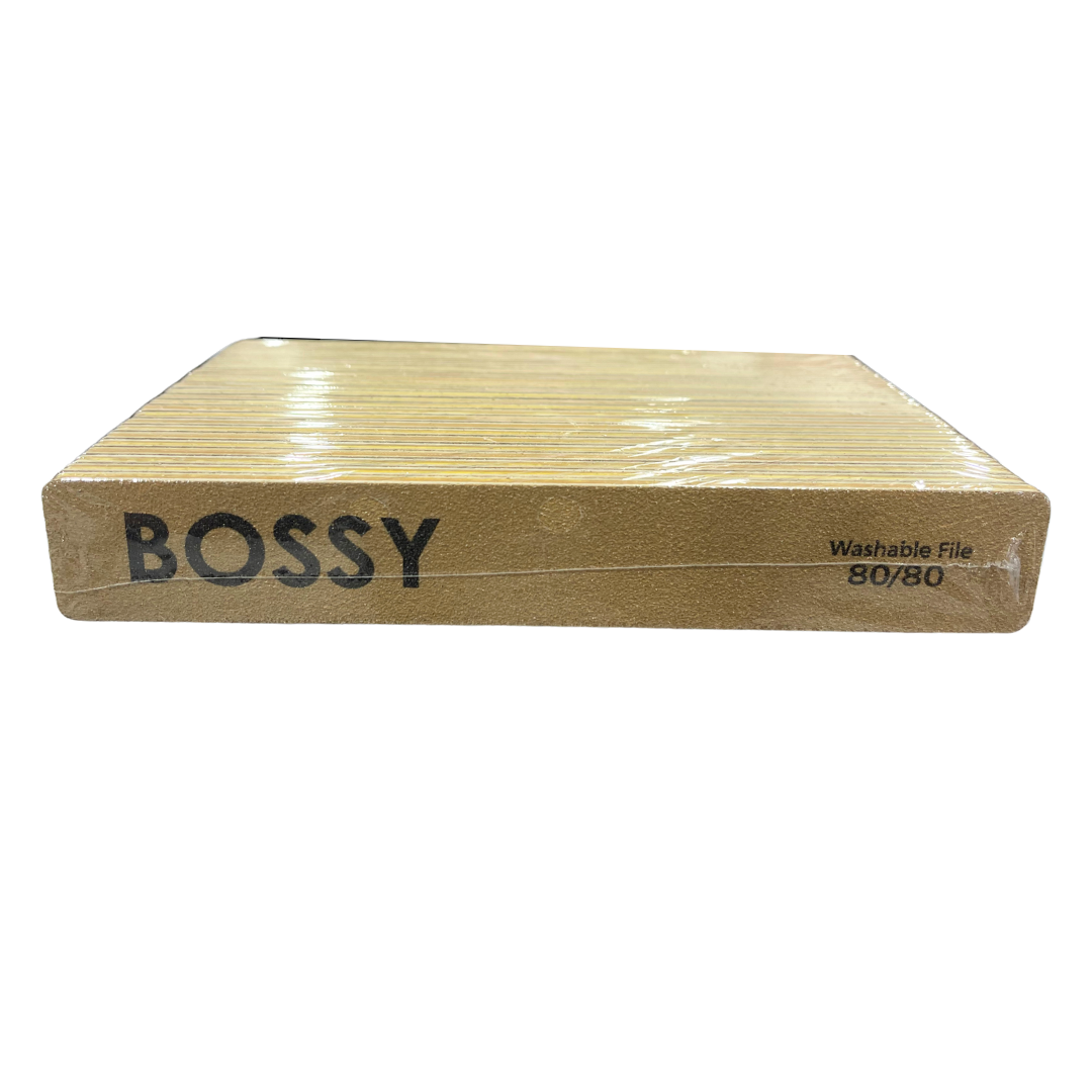 BOSSY Washable File Jumbo (Square) Brown (80/80)