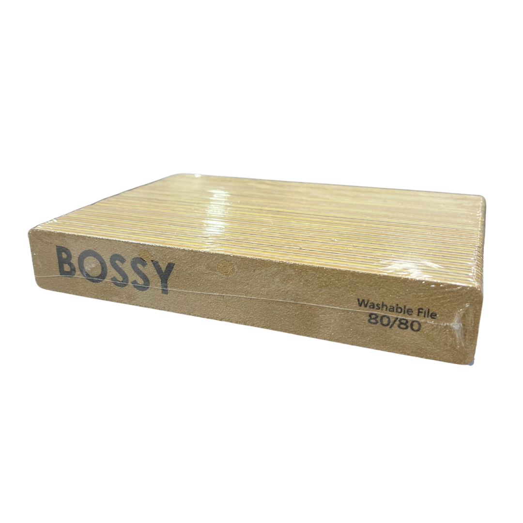 BOSSY Washable File Jumbo (Square) Brown (80/80)