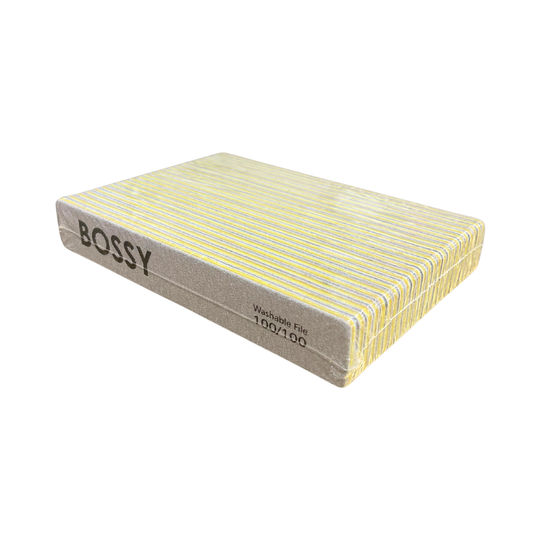 BOSSY Washable File Jumbo (Square) ZEBRA (100/100)