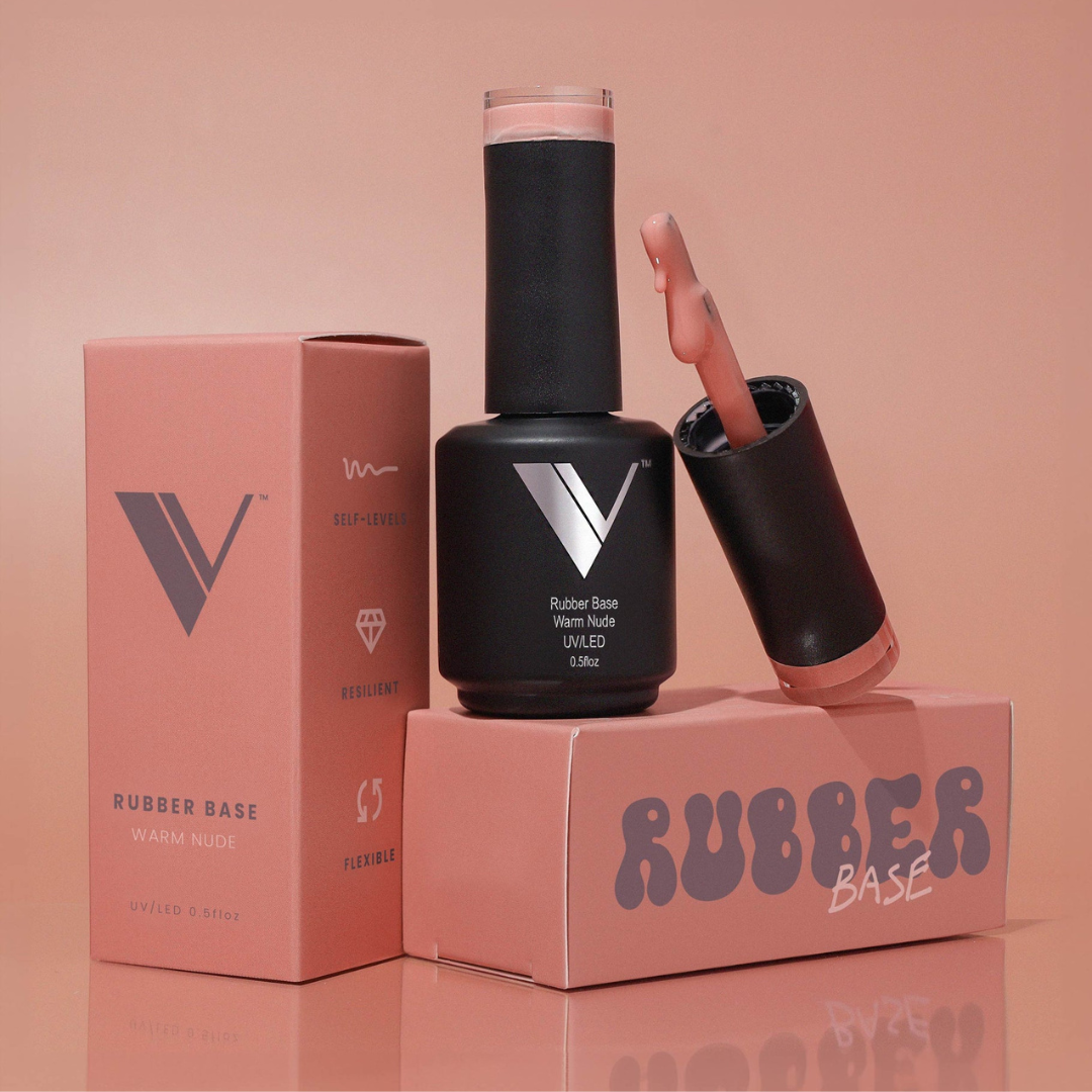 V Beauty Pure Rubber Base Warm Nude (0.5 oz)