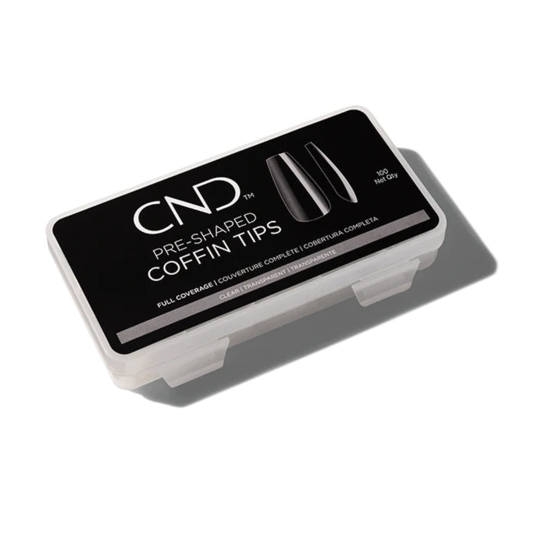 CND Nail Tip Box Pre-Shaped Coffin Tips