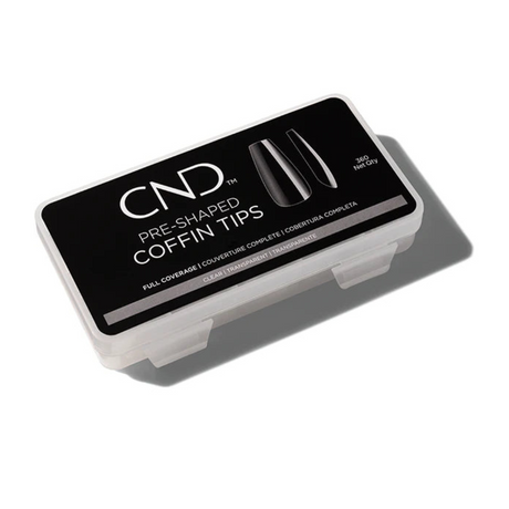 CND Nail Tip Box Pre-Shaped Coffin Tips