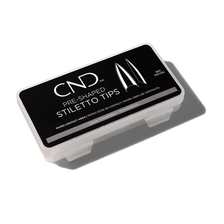 CND Nail Tip Box Pre-Shaped Stiletto Tips