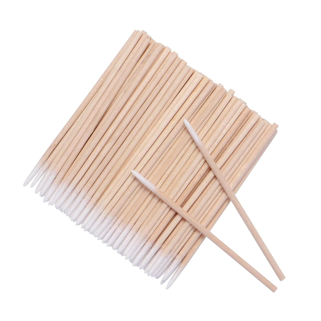 JNBS Nail Wood Stick Clean Up Cotton Swab