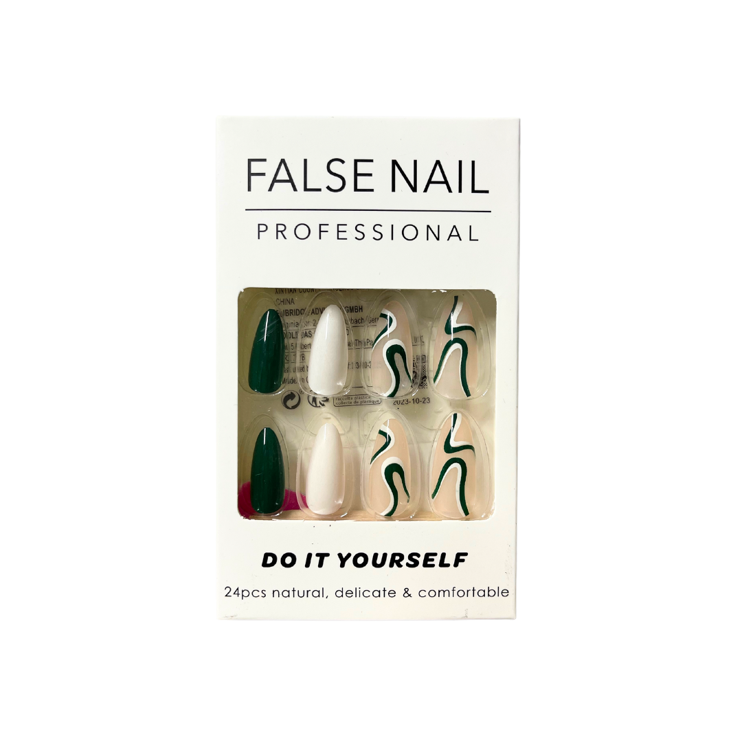 Press On Nails False Nails Do it yourself Almond (3 Styles)