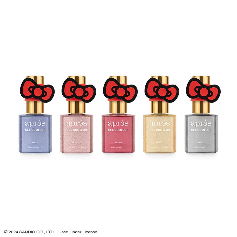 Apres Gel Couleur Hello Kitty® Best Friends Flash Glitter Gel Couleur (Set of 5), 10ml