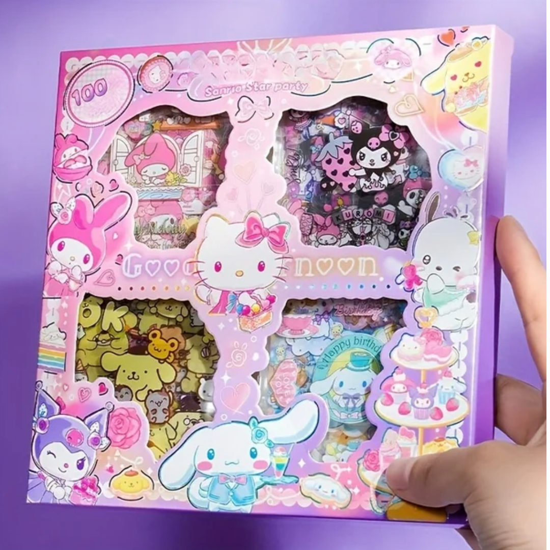 JNBS Hello Kitty & Friends 100 Pages Sticker Decoration Set