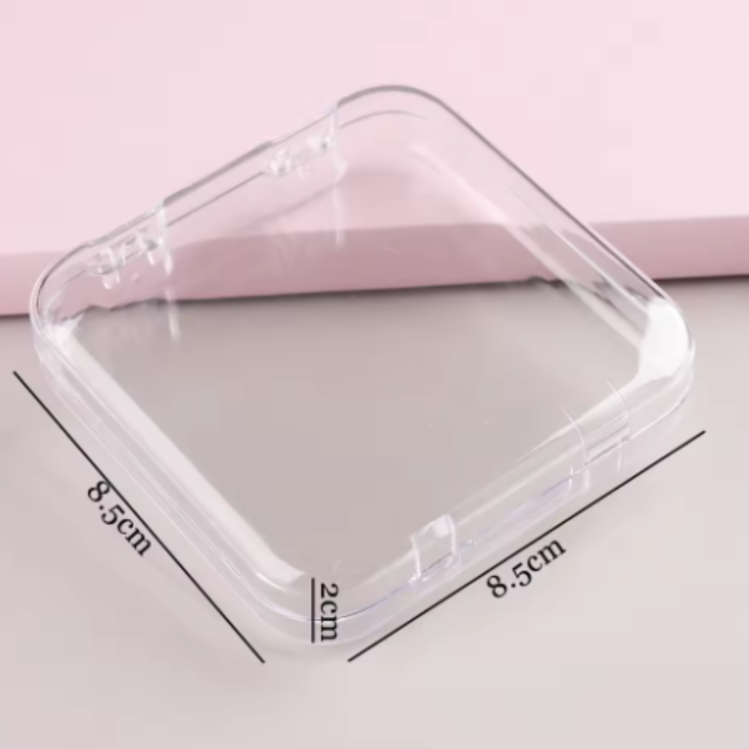 JNBS Nail Art Plastic Transparent Storage Box (1 piece)