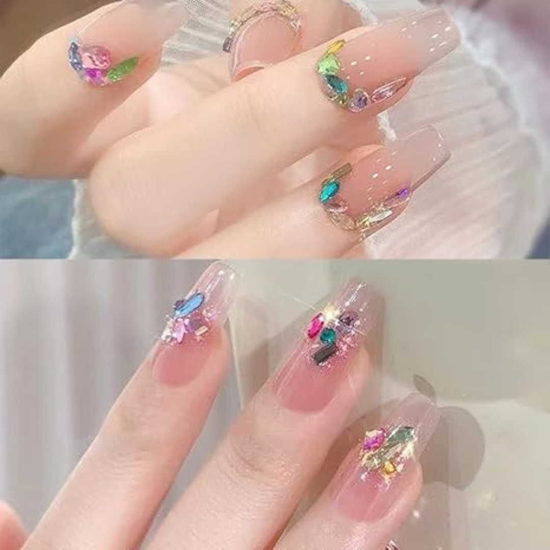 JNBS Nail Charm Acrylic Decoration Mix 1000pcs/bag