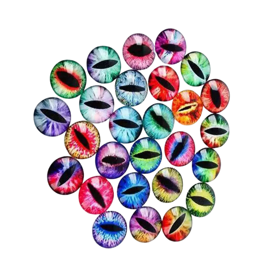 JNBS Nail Charm Exaggerated Horror Pupil Eyes (Mix 20pcs)