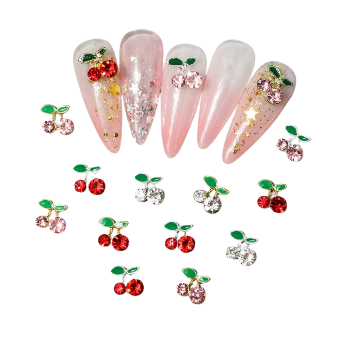 JNBS Nail Charm Rhinestone Cherry 7923 (6 Grids)