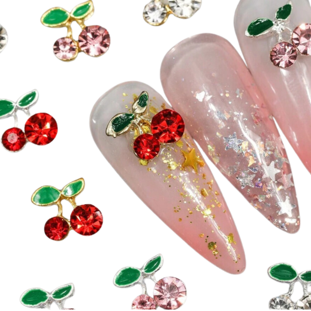 JNBS Nail Charm Rhinestone Cherry 7923 (6 Grids)