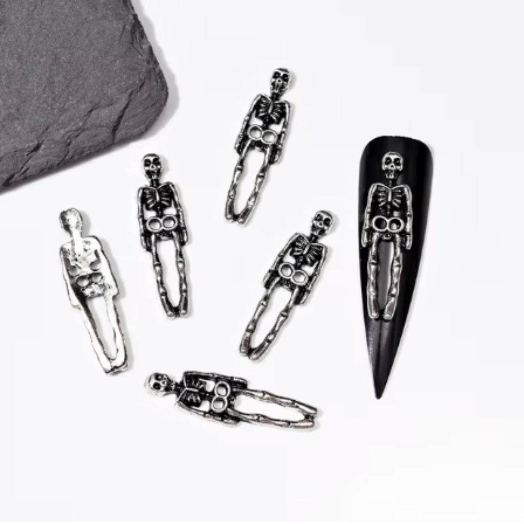 JNBS Nail Charm Skull Skeleton (10pcs/bag)