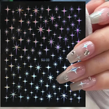 JNBS Nail Sticker Golden Starburst 7959