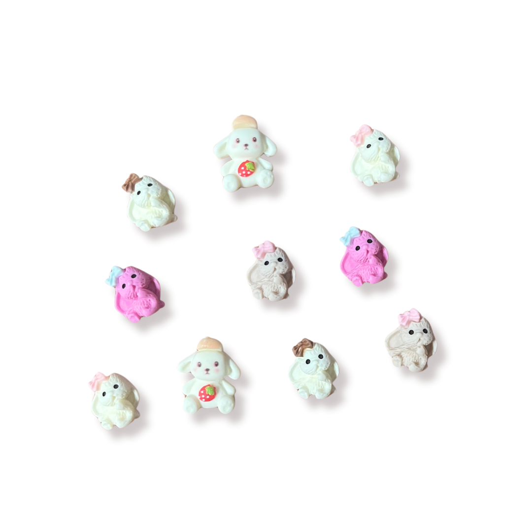 JNBS Nail Charm Kawaii Cute Rabbits 8104