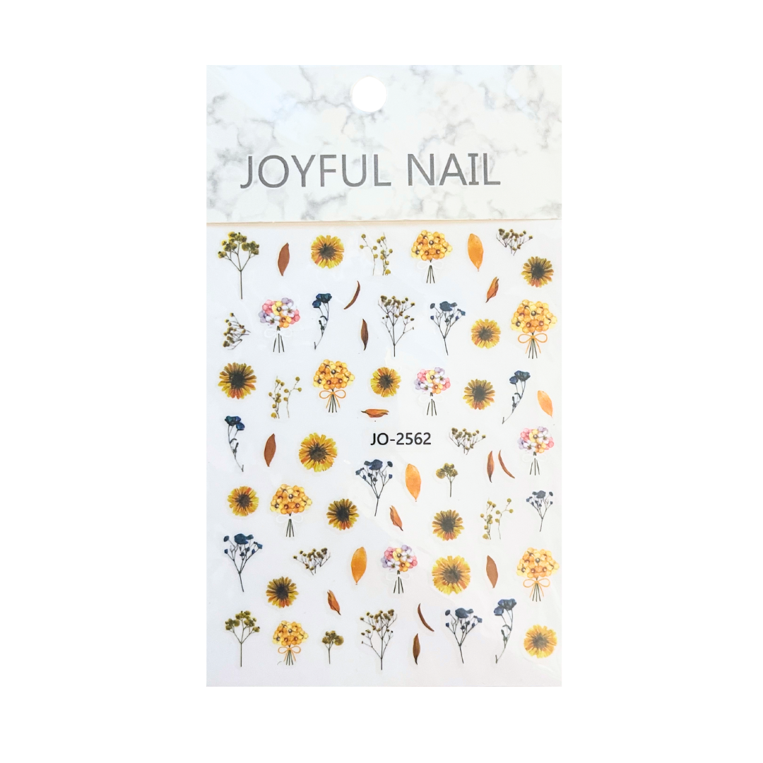 Joyful Nail Sticker Flowers