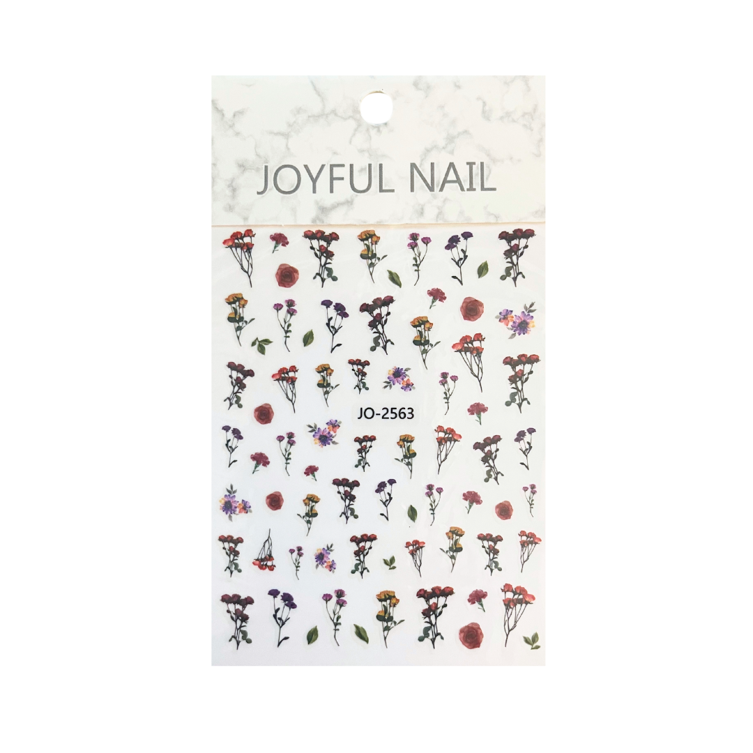 Joyful Nail Sticker Flowers