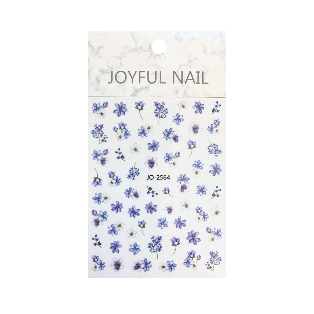 Joyful Nail Sticker Flowers