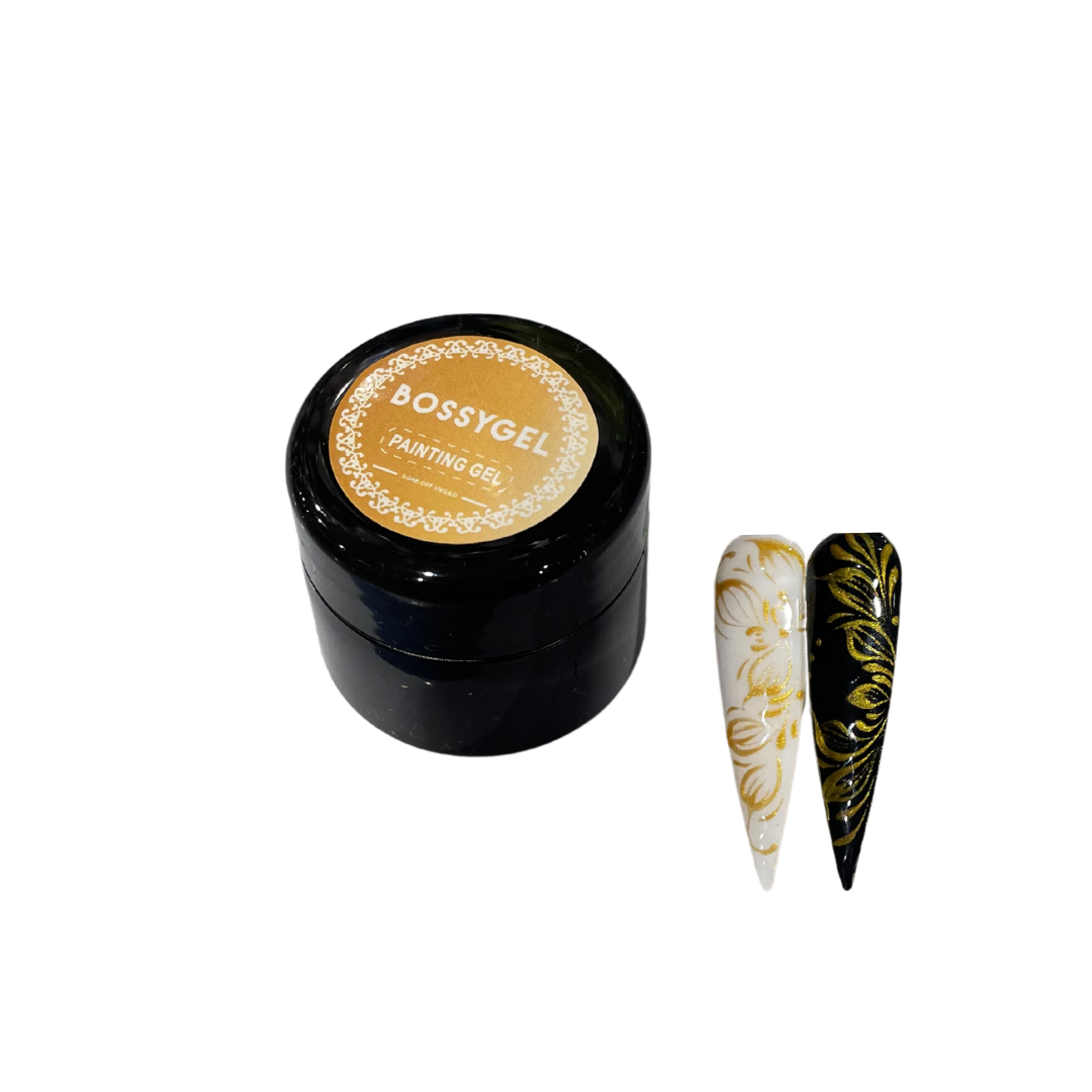 Bossy Painting Gel Gold Glitter 8G