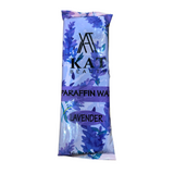 LAVENDER PARAFFIN WAX BLOCK IN A SEALED POUCH FROM KAT BEAUTY BRAND