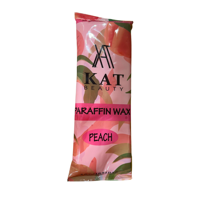 PINK PEACH PARAFFIN BLOCK IN A POUCH FROM KAT BEAUTY BRAND 