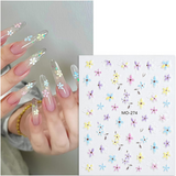 MOSR Nail Art Sticker Flowers