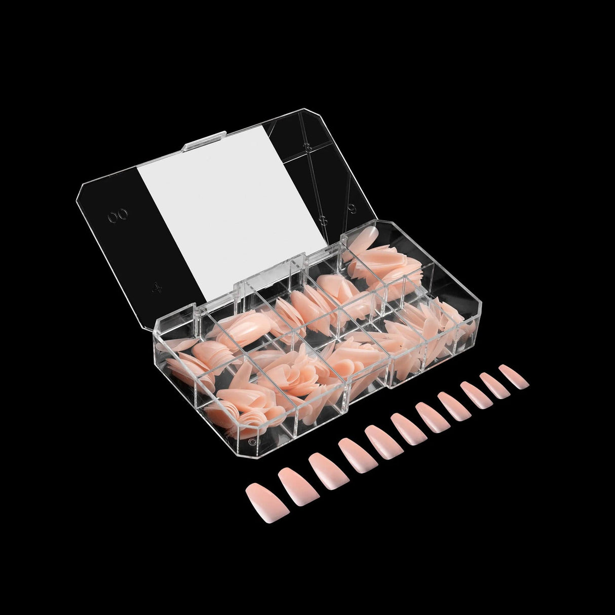 Apres Gel X™ NEUTRALS Box of 150pcs Chloe Natural Coffin Tips