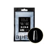 Apres Gel X™ Refill Bags (50pcs) Natural Coffin Short Tips