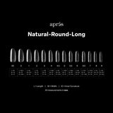 Apres Gel X™ Box of 280pcs Natural Round Long Tips Mini