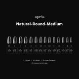 Apres Gel X™ Box of 280pcs Natural Round Medium Tips Mini