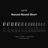 Apres Gel X™ Box of 280pcs Natural Round Short Tips Mini