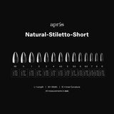 Apres Gel X™ Box of 280pcs Natural Stiletto Short Tips Mini