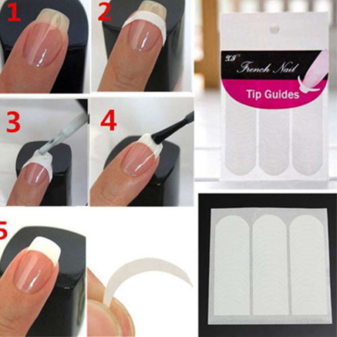 Nail Art Adhesive Strips French Nails Stickers