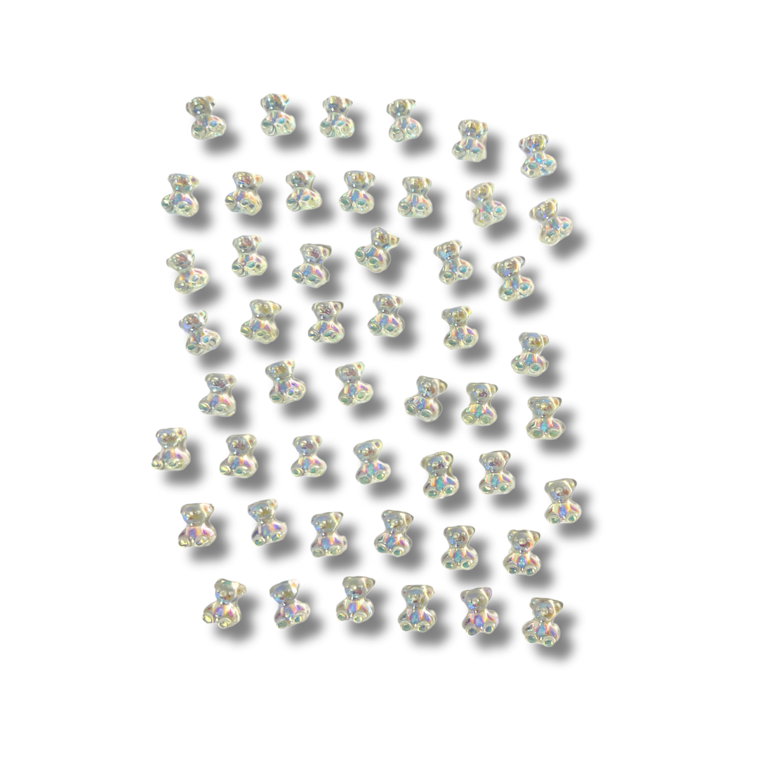 JNBS Nail Charm 3D Kawaii Aurora Gummy Bear (10pcs)