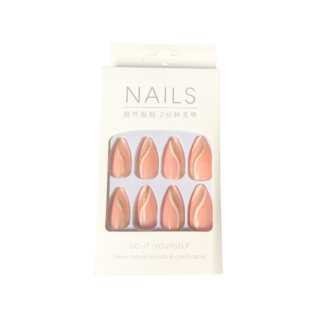 Press On Nails Do it yourself Almond (7 Styles)