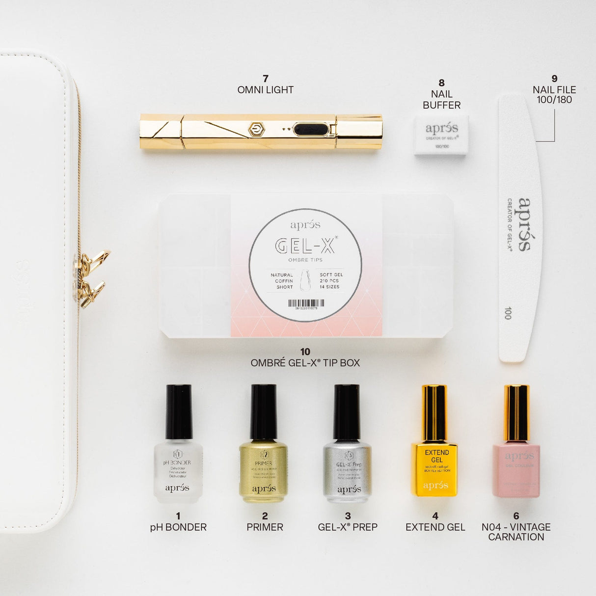 Apres Gel X™ Ombre Nail Extension Kit Box Tip (Tip Box Is Not Included)