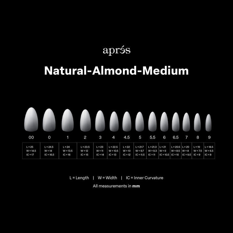 Apres Gel X™ Ombre Box of 210pcs Natural Almond Medium Tips