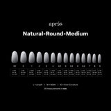 Apres Gel X™ Ombre Box of 210pcs Natural Round Medium Tips