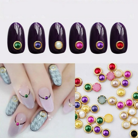 JNBS Round Nail Art Rhinestones (Assorted Color) 200pcs/bag