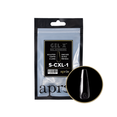 Apres Refill Bags (25pcs) Sculpted Coffin Extra Long Tips