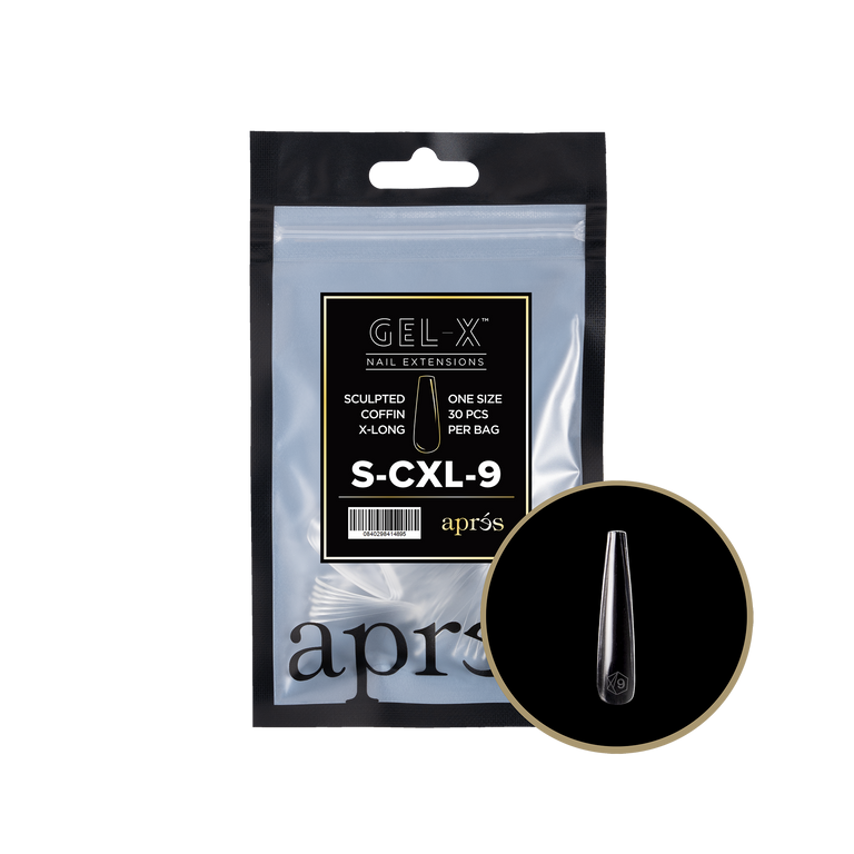 Apres Refill Bags (25pcs) Sculpted Coffin Extra Long Tips