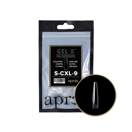 Apres Refill Bags (25pcs) Sculpted Coffin Extra Long Tips