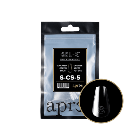 Apres Gel X™ Refill Bags (50pcs) Sculpted Coffin Short Tips