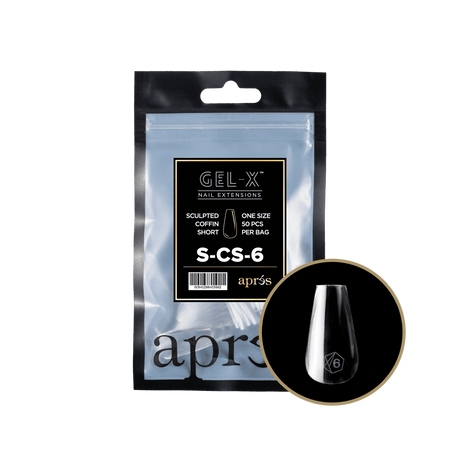 Apres Gel X™ Refill Bags (50pcs) Sculpted Coffin Short Tips