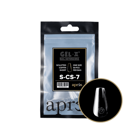 Apres Gel X™ Refill Bags (50pcs) Sculpted Coffin Short Tips