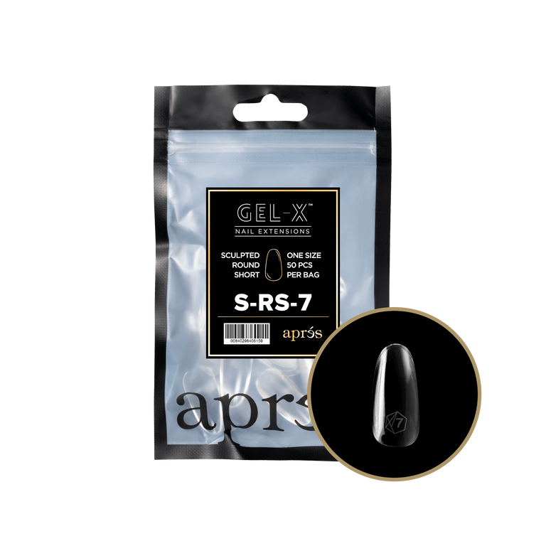 Apres Refill Bags (50pcs) Sculpted Round Short Tips