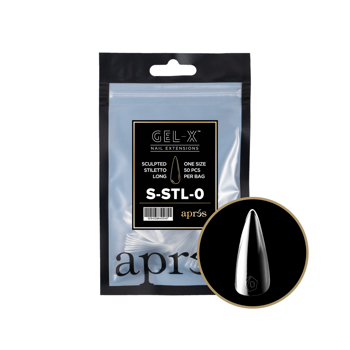 Apres Refill Bags (50pcs) Sculpted Stiletto Long